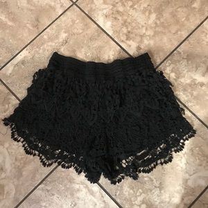 Black Lace shorts